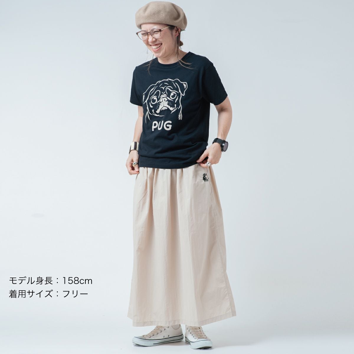 ナイロンスカート「PUG」（パグ）