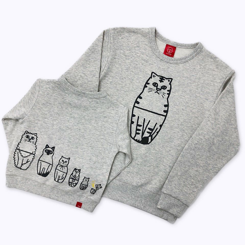 返品・交換不可商品]スウェット「NEKO-RYOSHKA」（ネコリョーシカ