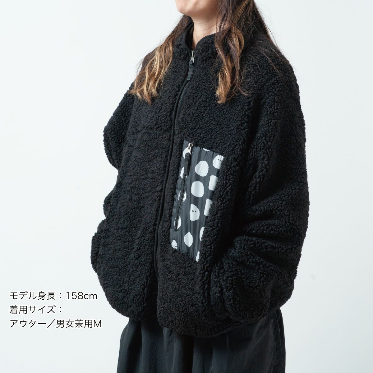 返品・交換不可商品]フリースジャケット「SHIMAENAGA」（シマエナガ