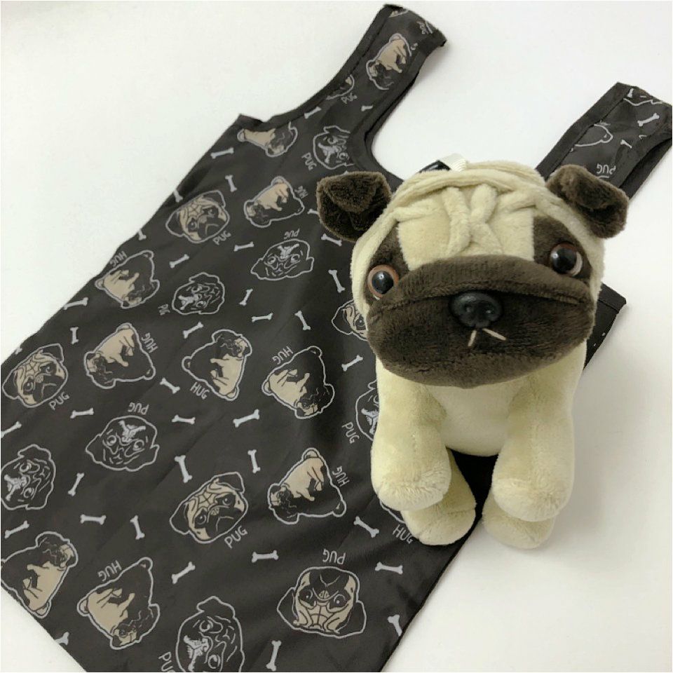 ぬいぐるみエコバッグ・PUG（パグ） | TシャツのOJICO