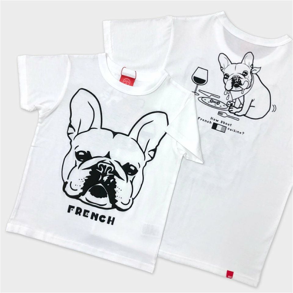 希少　美品フランス　ブルドッグ 半袖Tシャツ「FRENCH」（フレンチ） | TシャツのOJICO
