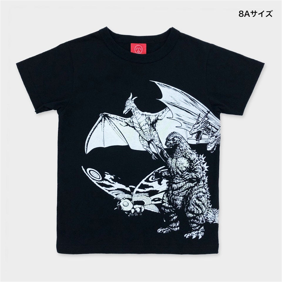 夜遊Tee 黒ドラゴン、白虎 Mサイズ ゴジラ｜OJICO コラボTシャツ『モンスターズ』 | TシャツのOJICO