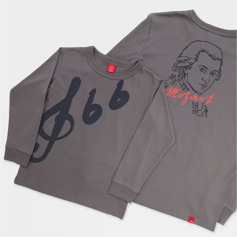 長袖Tシャツ（袖口リブ）「MOZART」（モーツァルト）